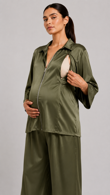 The Cocoon Top- Olive