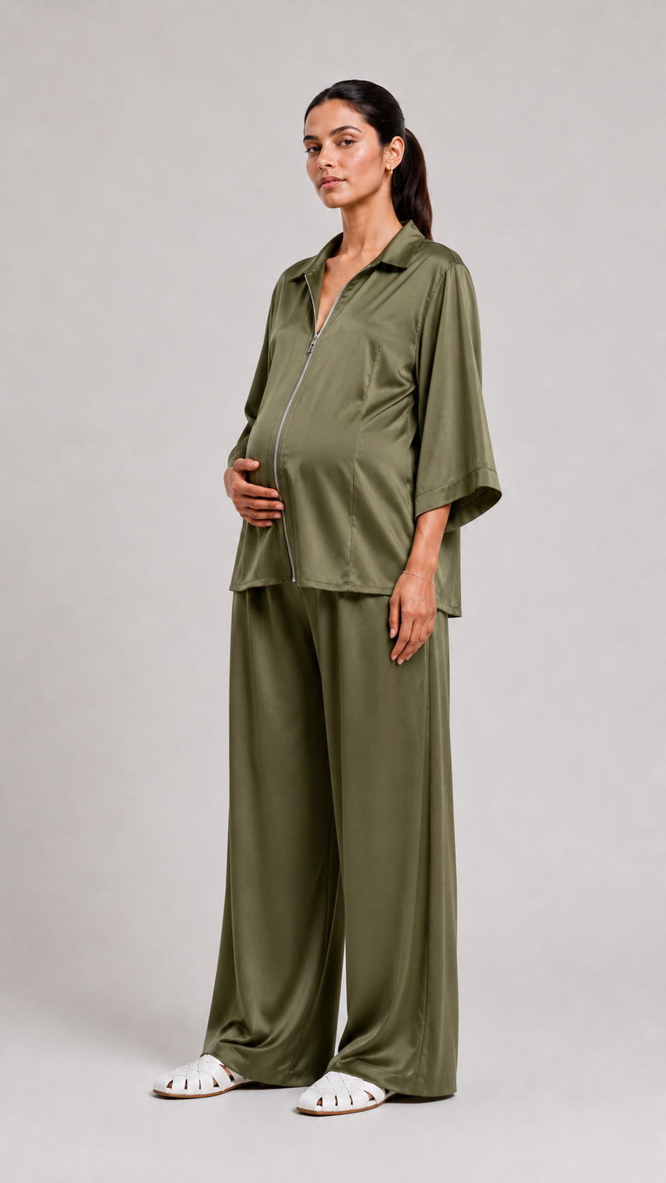 The Cocoon Top- Olive