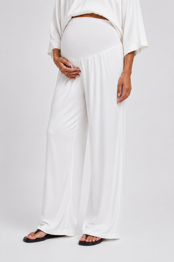 The Cocoon Pants- Pearl White