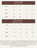Haven Set size chart