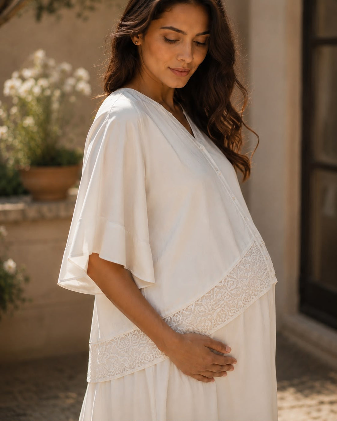 The Estelle Top- Pearl White