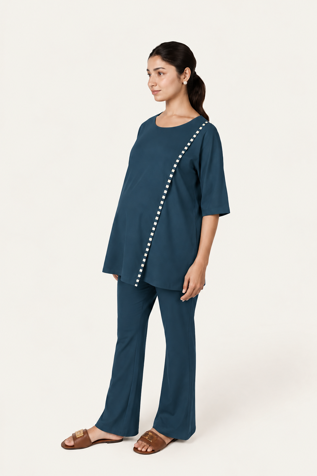 The Haven Pants - Blue Opal